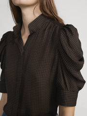 Frame The Gillian Top in Americano Multi