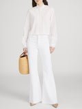 Frame The Lax in White Raw Fray