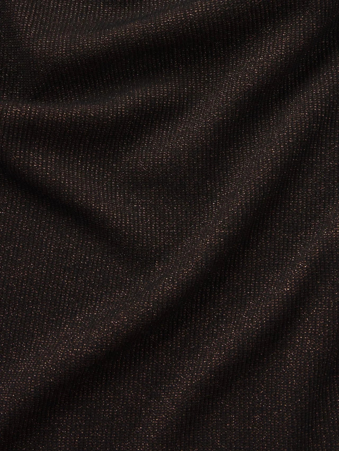 Frame The Lurex Mock Neck Tee in Americano