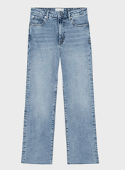 Frame The Ruler Crop Jeans in Indigo Vintage Fray