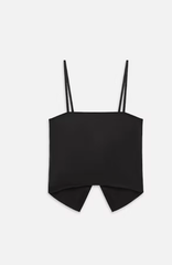 Frame The Silk Button Cami in Black