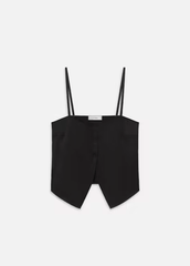 Frame The Silk Button Cami in Black