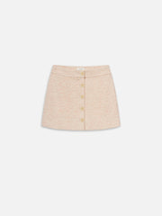 Frame Tweed Mini Skirt in Azalea Multi