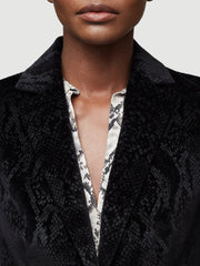 FRAME Velvet Python Blazer