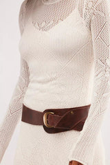 Free People Jericho Hip Belt in Dark Roast