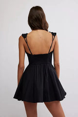Free People Midnight Magic Mini Dress in Black