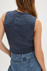 Free People We The Free Ava Vest in Vintage Indigo