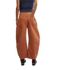 Free People We The Free Good Luck Mid-Rise Cord Barrel Jeans