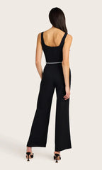 Generation Love Balius Light Weight Crepe Jumpsuit in Black