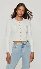 Generation Love Blossom Cardigan in White