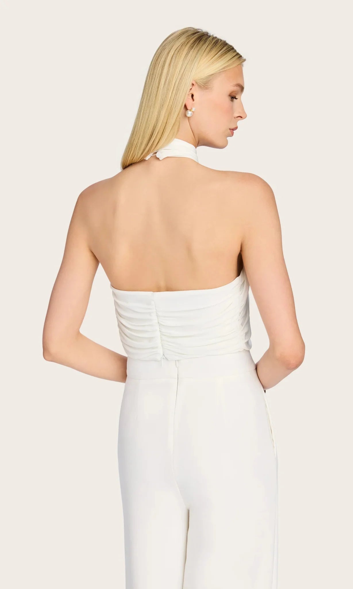 Generation Love Edith Halter Top in White