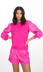 Generation Love Finley Vegan Leather Sweatshirt