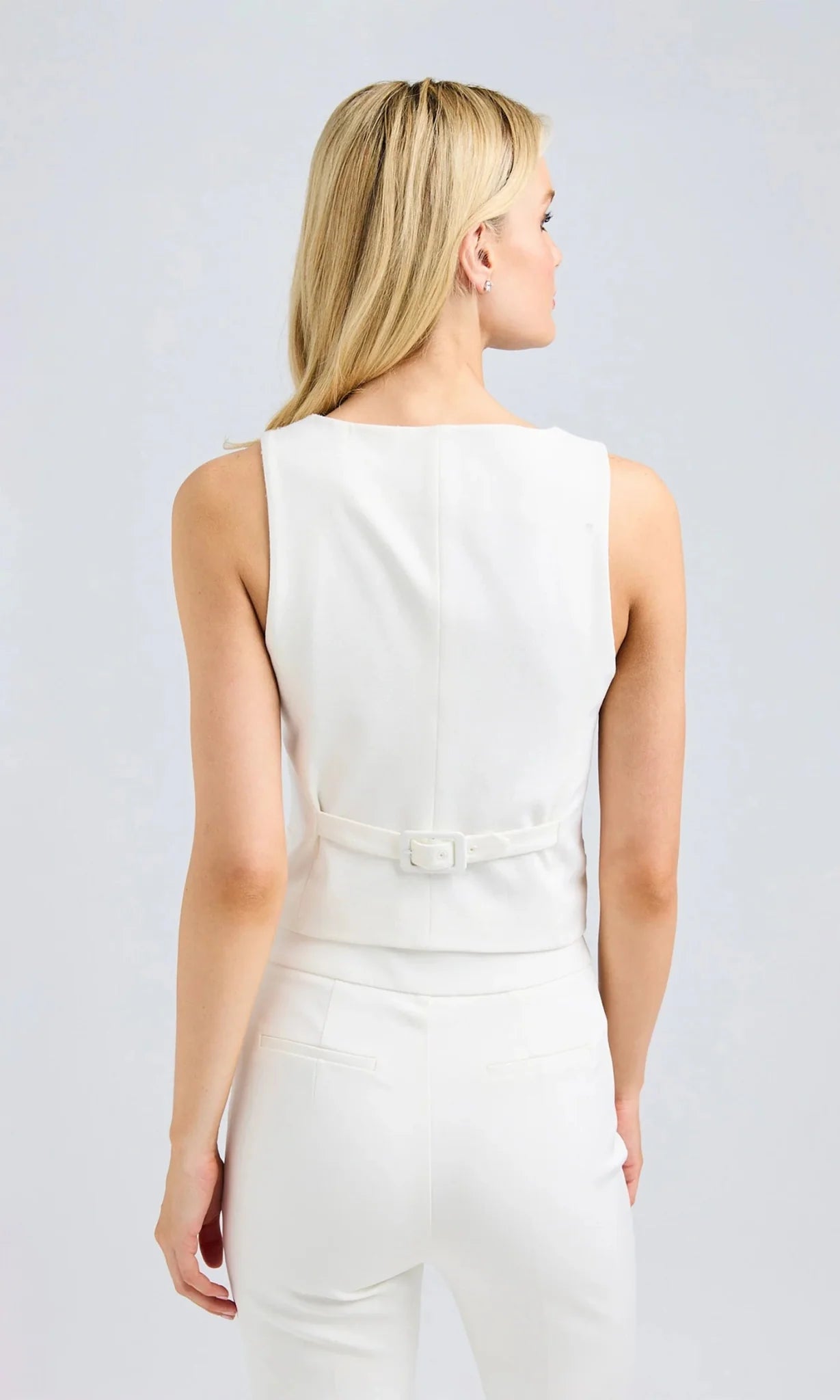 Generation Love Isadora Crepe Vest in White