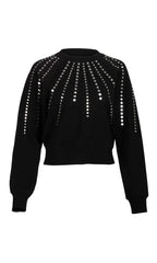 Generation Love Juno Studded Sweatshirt in Black
