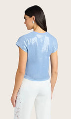 Generation Love Kai Sequin Top in Opal