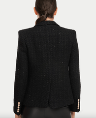 Generation Love Kaya Tweed Blazer in Black