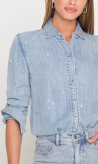 Generation Love Marcello Embellished Denim Shirt
