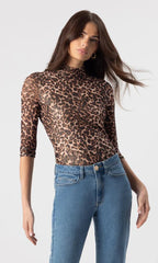 Generation Love Milo Leo Mesh Bodysuit in Leopardess