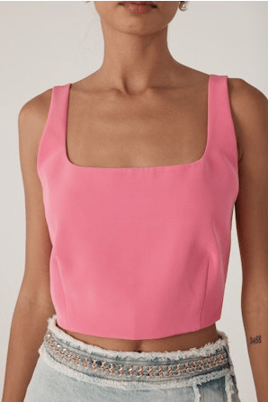 Generation Love Othella Crepe Top in Cherry Blossom