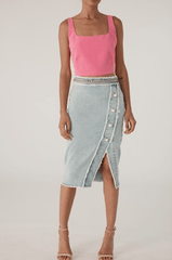 Generation Love Othella Crepe Top in Cherry Blossom