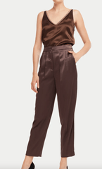 Generation Love Portia Satin Pants in Espresso