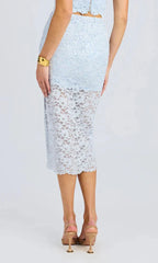 Generation Love Rave Sequin Lace Skirt in Opal