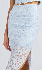 Generation Love Rave Sequin Lace Skirt in Opal