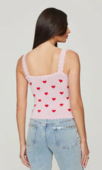 Generation Love Tess Hearts Intarsia Strap Tank