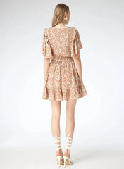 Gilner Farrar Desiree Dress in Khaki Thistle