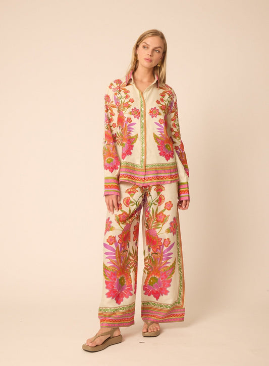Gilner Farrar Haylo Blouse in Provence Print
