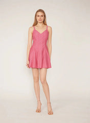 Gilner Farrar Juniper Dress in Red Chambray