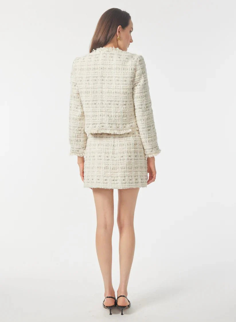 Gilner Farrar Livvy Jacket in Cream Tweed