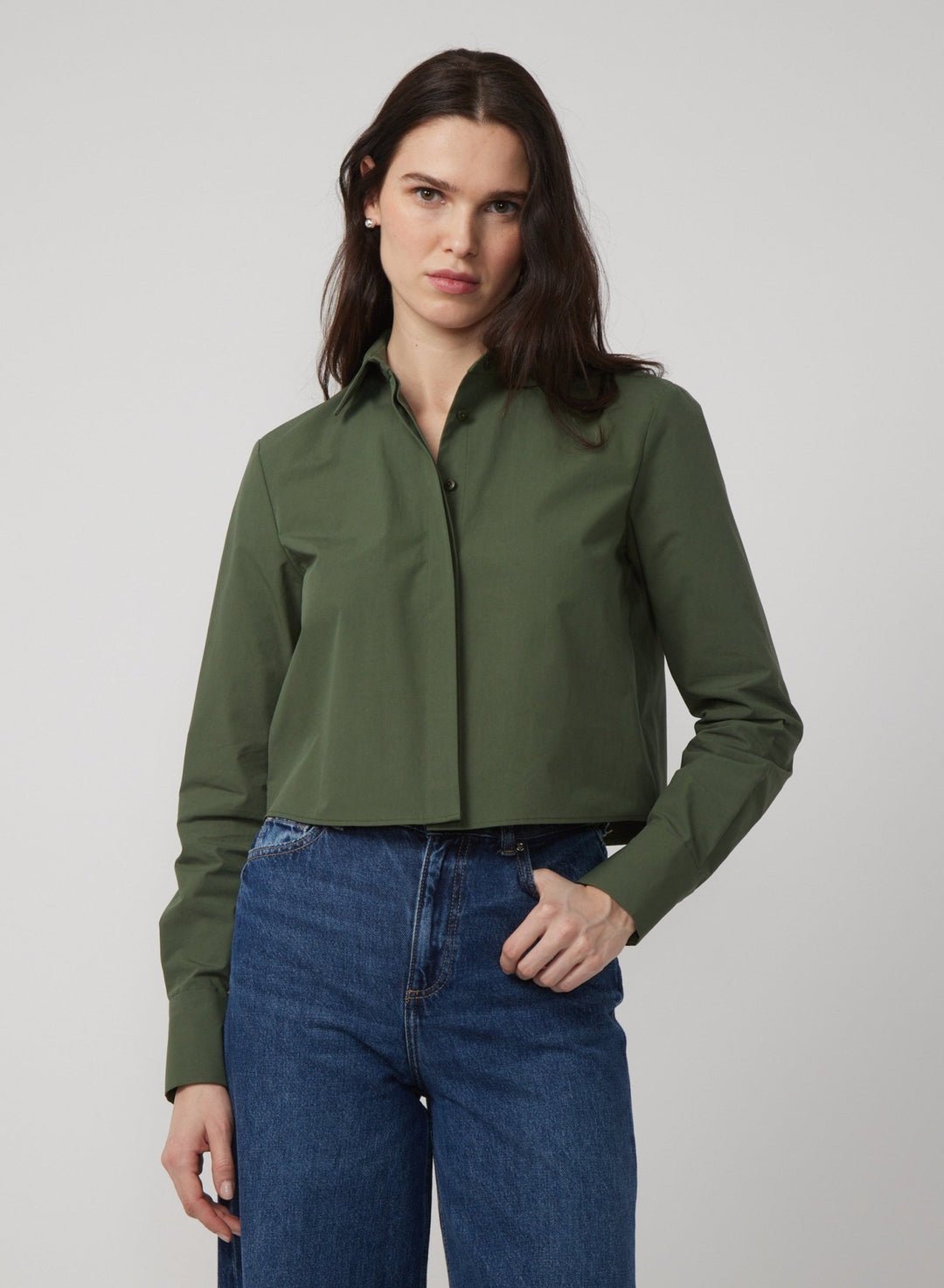Gilner Farrar Madilyn Shirt in Olive Green