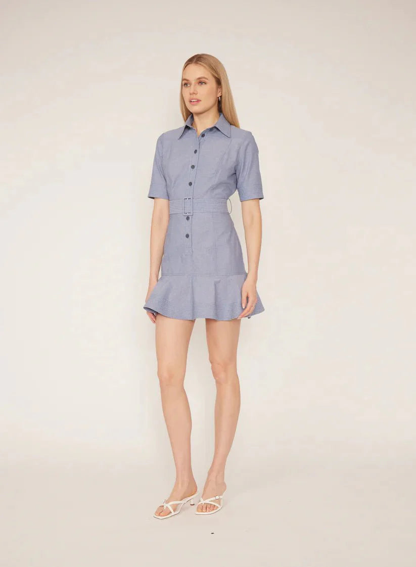 Gilner Farrar Payden Dress in Blue Chambray