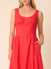 Gilner Farrar Zuri Dress in Red