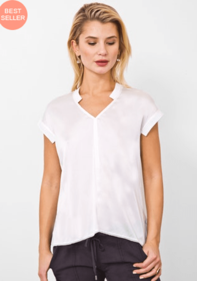 Go Silk Go Anytime Tee in White