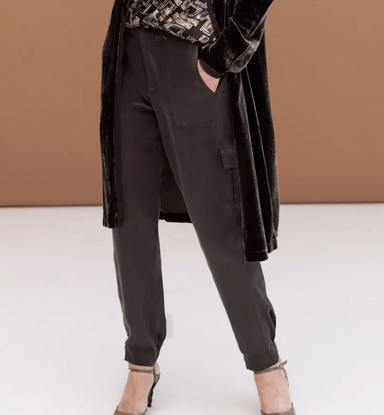 Go Silk Go Luxe Cargo Hold Pant in Espresso