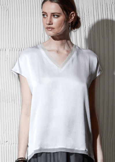 Go Silk Go Night Cap Tee in White