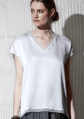 Go Silk Go Night Cap Tee in White