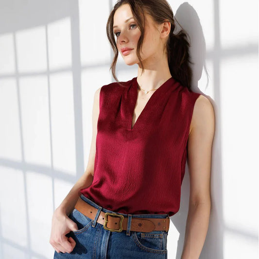 Go Silk Go To Shell in Burgundy