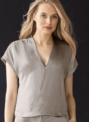 Go Silk Go Wrapper's Delight Top in Sand
