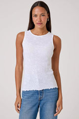 Goldie Tees Love Story Shell in White