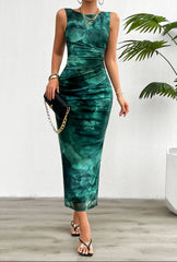 Hayden Floral Tank Maxi Dress - Green