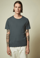 Hartford Charcoal Light Jersey Tee in Thunder