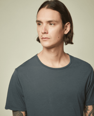 Hartford Charcoal Light Jersey Tee in Thunder