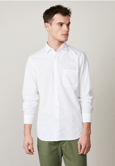 Hartford Cotton Slim-Fit Storm Shirt in White
