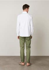 Hartford Cotton Slim-Fit Storm Shirt in White
