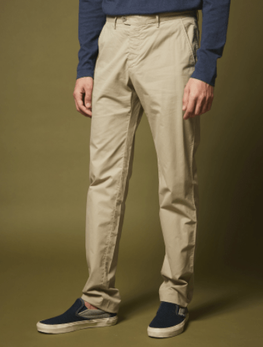 Hartford Cotton Twill Tobby Pant in Dune