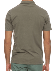 Hartford Slub Jersey Polo in Olive