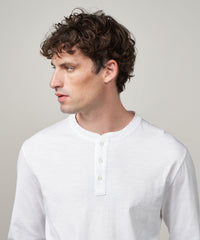 Hartford White Henley T-Shirt